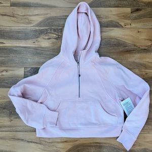 Lululemon Scuba Oversized Half-Zip Hoodie Xs/X in Flush Pink